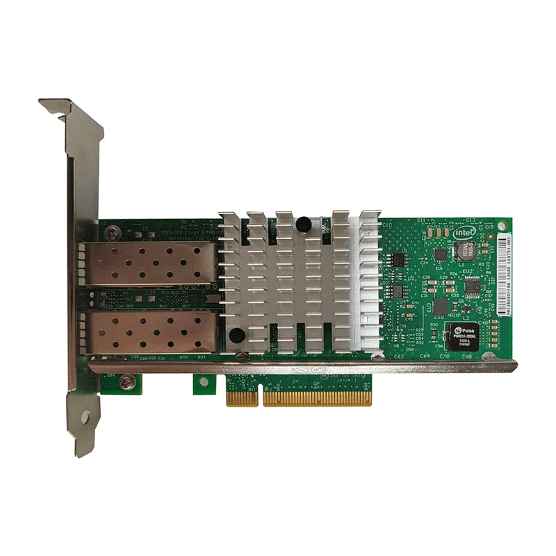 PCI Express Lan Card 82599ES Dual 10GbE Port NIC Card Used Ethernet Card 2 ports Network Adapter X520-DA2 X520-SR2