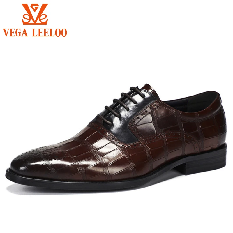 2021 Latest style Mens leather Italian dress shoes China manufacture men Oxford shoes big size 46