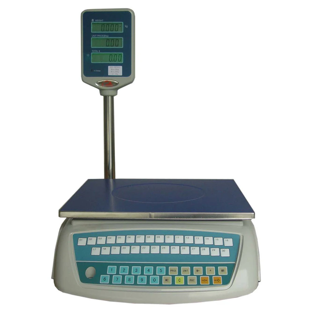30kg 10g ACS Series Digital Price Computing Scale Electronic Balance Digital Barcode Label Printing Price Computing Scale