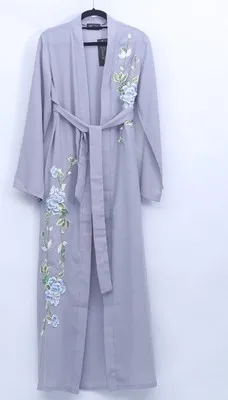 LSY221 Stylish beautiful applique hijab dress lIslamic Clothing Fashion Front Open Kimono Arabic Style Dubai Muslim Abaya