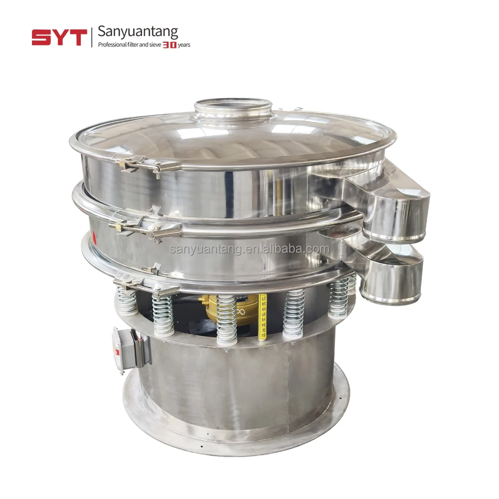 Powder sifting machine dry abrasive sieve machine granules vibration sifter for cassava