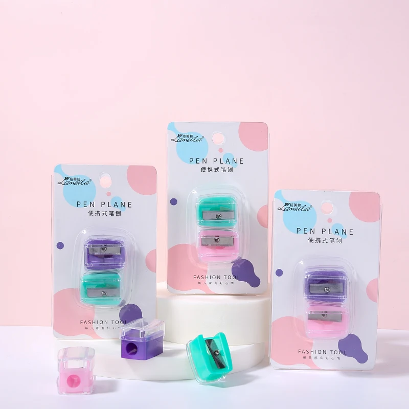 Lameila 2 в 1 с одним отверстием Косметика точилка для карандашей для макияжа заточенный карандаш для бровей Eyeline OEM ручная точилка для карандашей #36