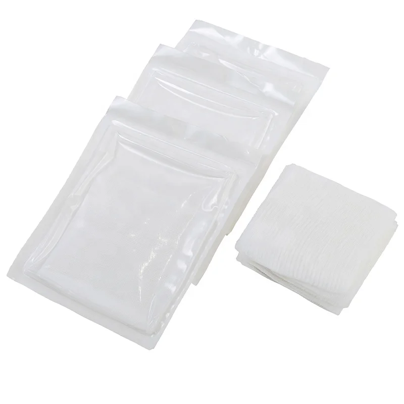 4Ply 8Ply Medical Dental 10x10 Cleaning Surgical Gauze Nonwoven Fabric Swabs