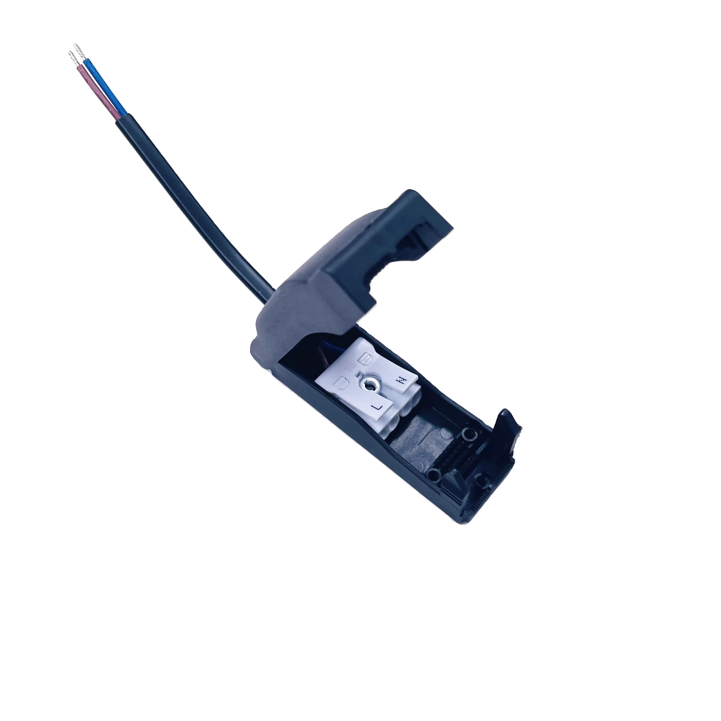 2 Pin push wire connector with 2 x 0.75mm2 cable for plastic junction box