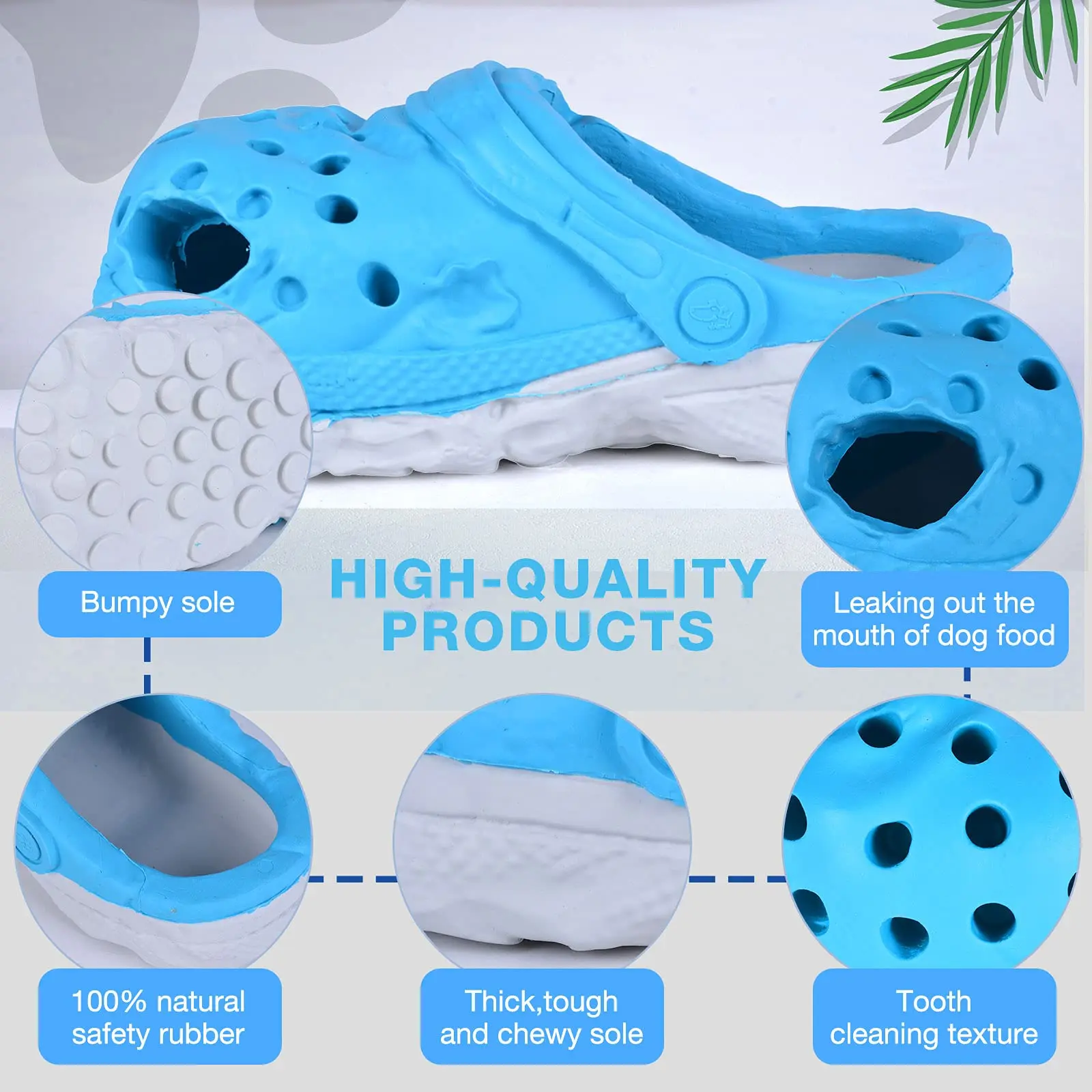 Hot Sale New Design Slipper Dog Toys Dog Teeth Clean Relieve Anxiety Chew Rubber Toys For Dog Aggressive Chewers