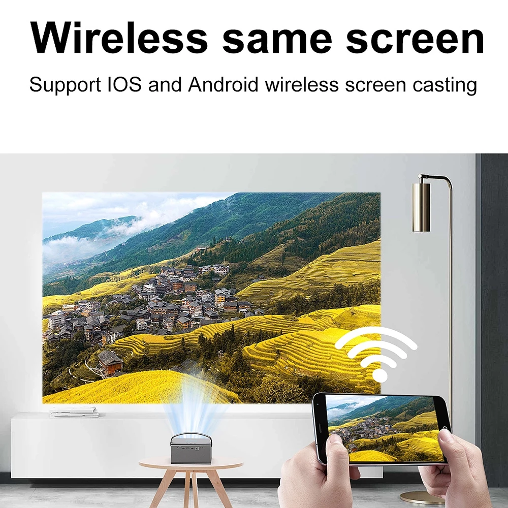 Hot Selling Mini Smart Home Theater Projector DLP Led Topleo Wifi Portable Pocket Wholesale Outdoor Movie Projectors