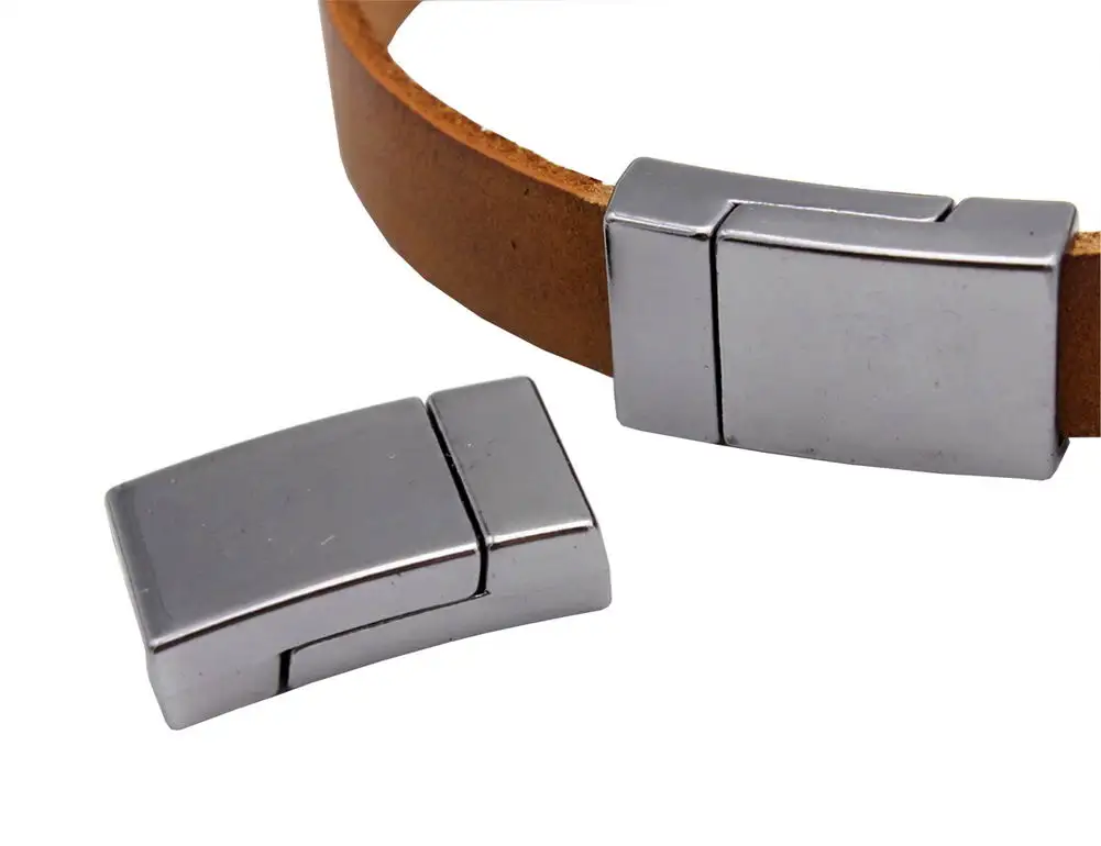 
Прочные магнитные застежки 10 мм x 3 мм для изготовления браслетов, отверстие 10x3 мм, плоский кожаный клей в черном цвете 