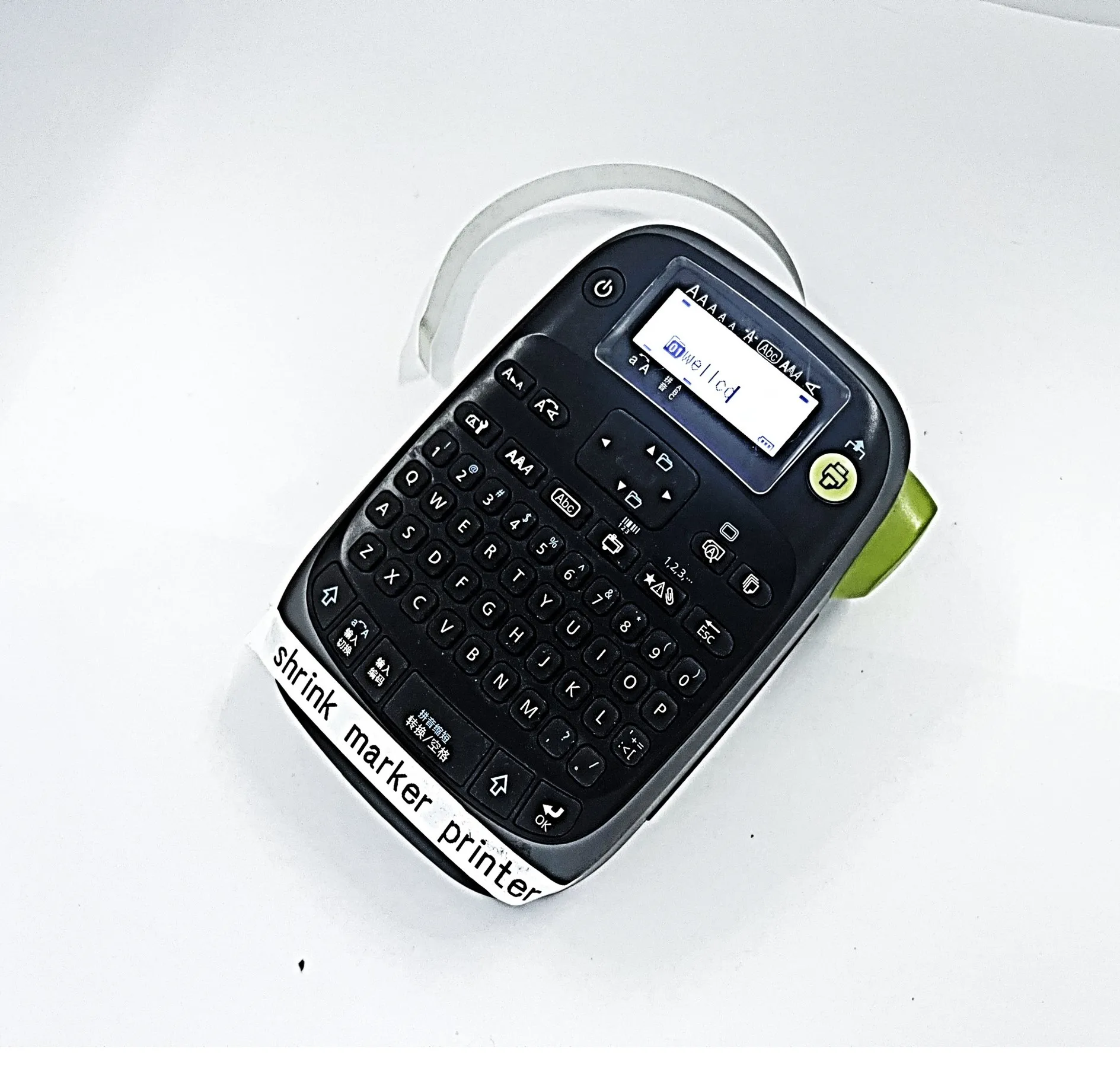 Wellco ручная портативная термопередающая этикетка, кабель маркера, принтер, термоусадочная трубка, принтер для этикеток