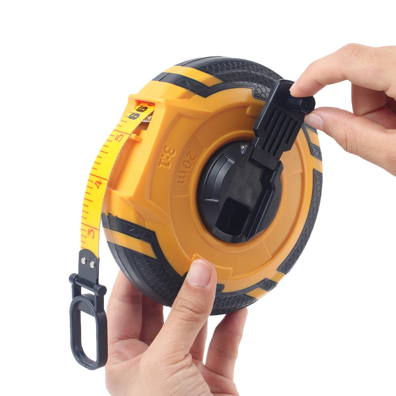 DEWEN China Factory Portable Plastic Frame Engineering Ruler 65 Ground Measuring Tool Ruler 100 Meters Large