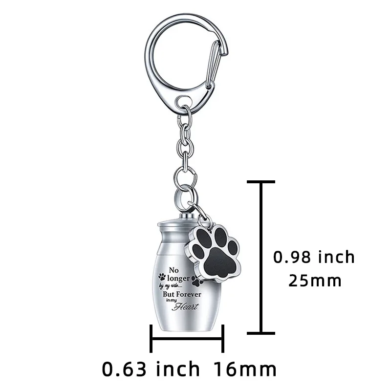 Hot Selling Pet Urns Keychain for Dog Cat Ashes Pet Ashes Keepsake Cremation Keychain