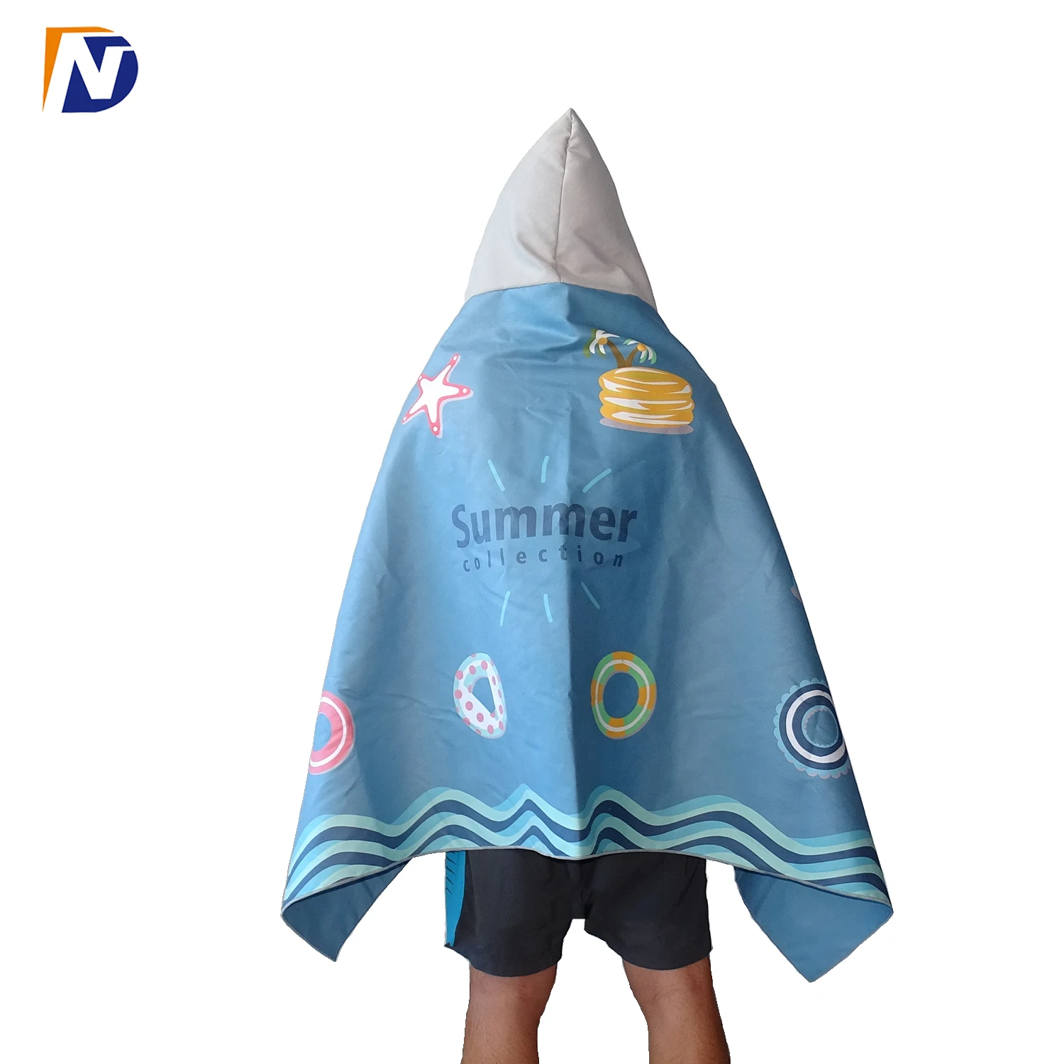 FREE SAMPLE Quick drying 80 X 160 cm  hood absorb sweat adult hooded sand free  microfiber towel