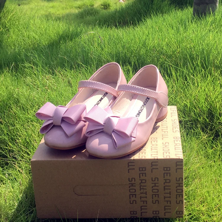 Wholesale Fashion Casual Leather Kids Girls Children Dress Shoes