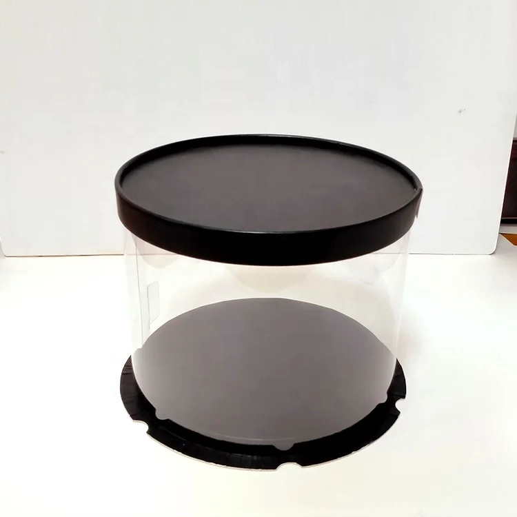 Cake Box Boxes Clear Tall Containers Transparent Carrier Para Birthday Cupcakes Inch Bakery Bases Dessert Pastry Gift