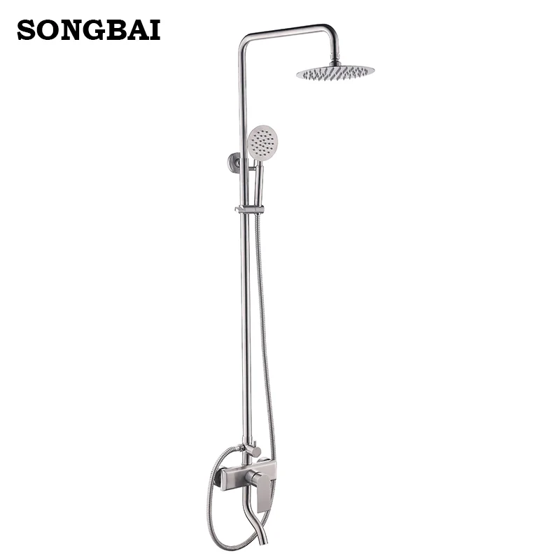 China shower set CUPC Watermark 304 stainless steel hotel bathroom thermostatic shower faucet set