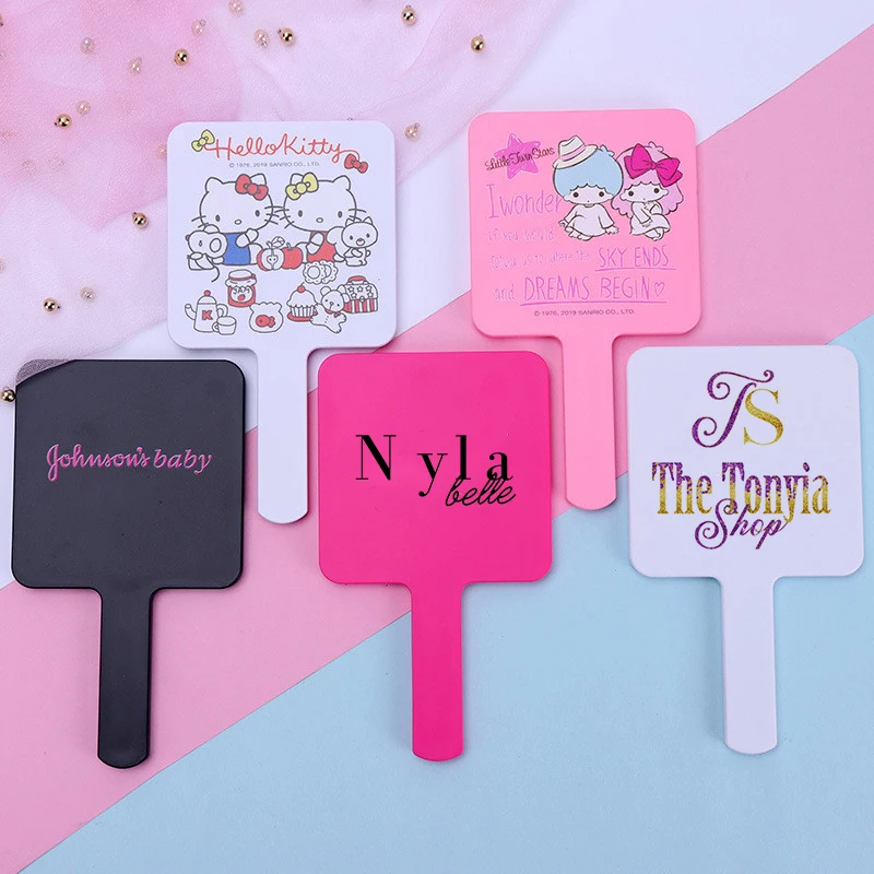 Handheld convenient mirror, small mirror wholesale square mirror