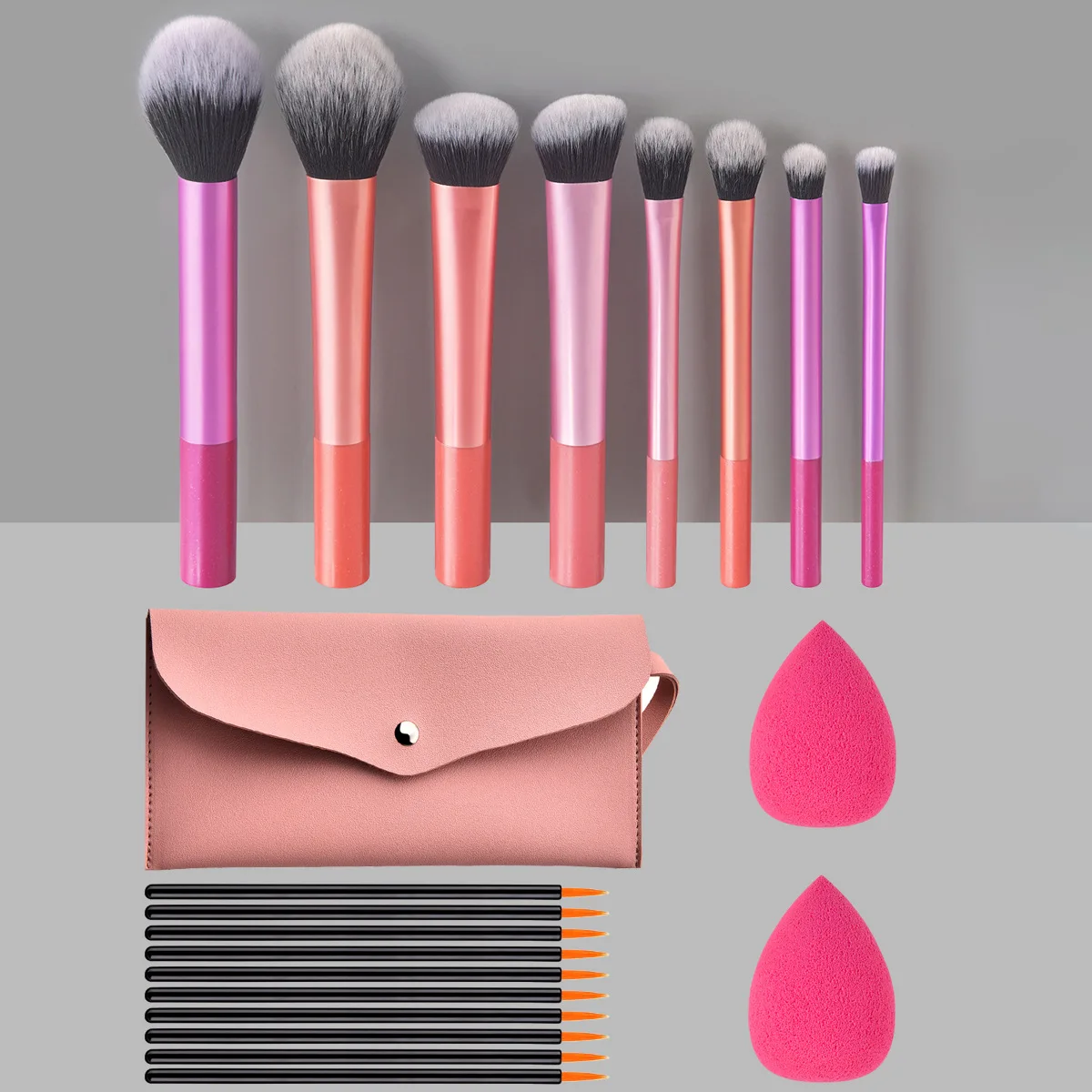 Beauty Travel Fantasy Brush Kit Makeup Brushes Eyeshadow Highlight Contour Concealer 10 pcs Mini Make Up Brush Set