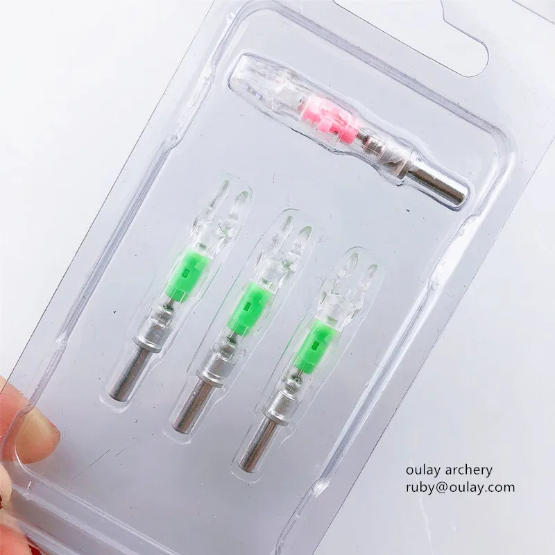 Легкое выключение, новая подсвеченная стрела, 6,2 мм, карбоновые стрелы, пластиковые держатели с переключателем ВКЛ./ВЫКЛ., не требуется никаких инструментов для ночной охоты