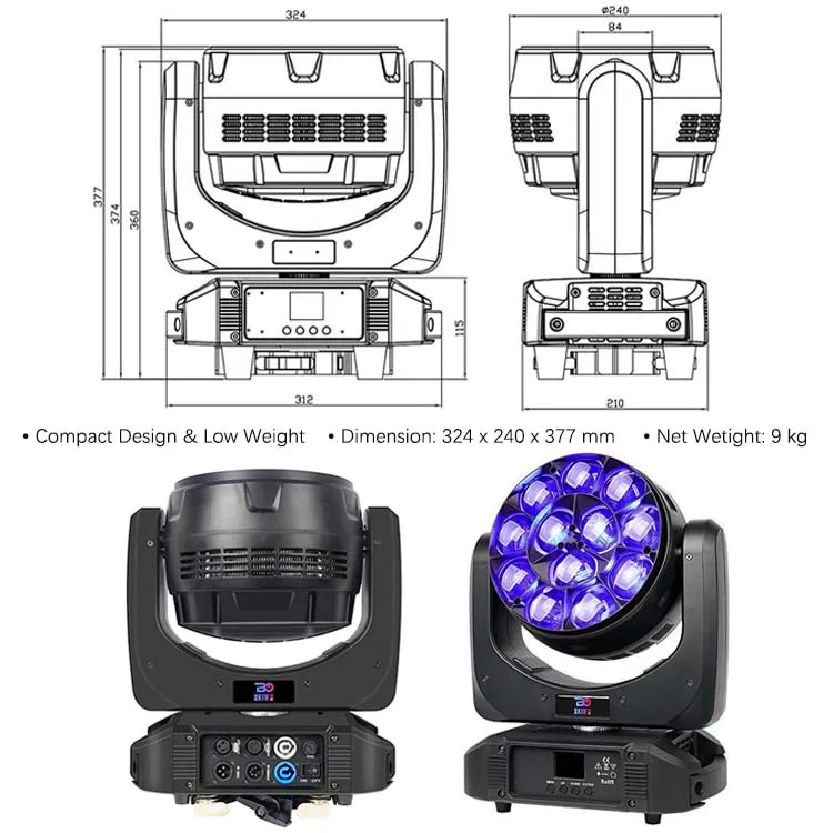 12*40 bee eye pixel control stage lights DJ equipment for disco party club bar dj show stage lighting