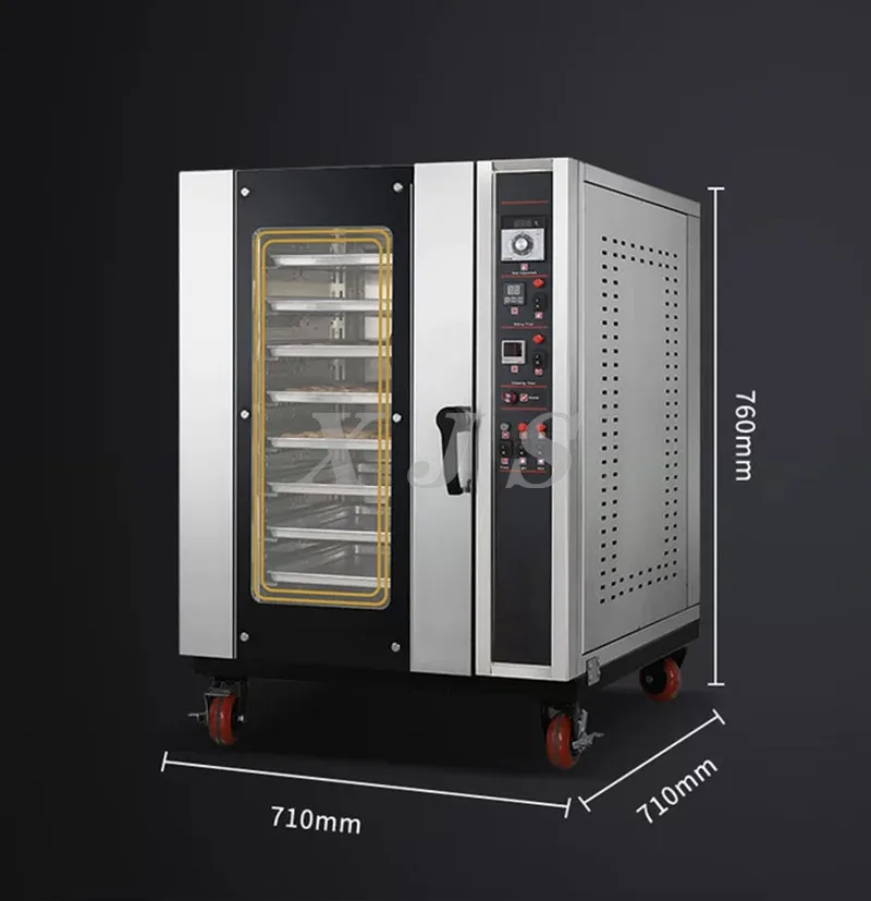 Kitchen Equipment 5-12 Trays Capacity Commercial Convection Electric Oven For Baking