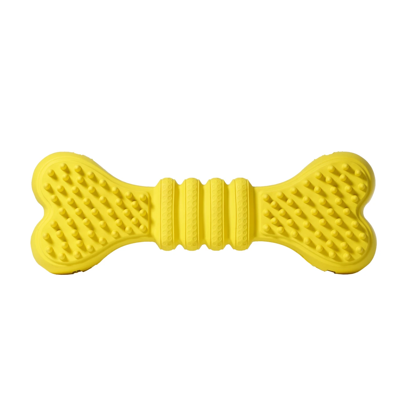 High Sales Rubber Dog Bone Durable Tough Treat Dispenser Puppy  Breed Pet Chew Toys Training Aggressive tooth cleaning Outdoor