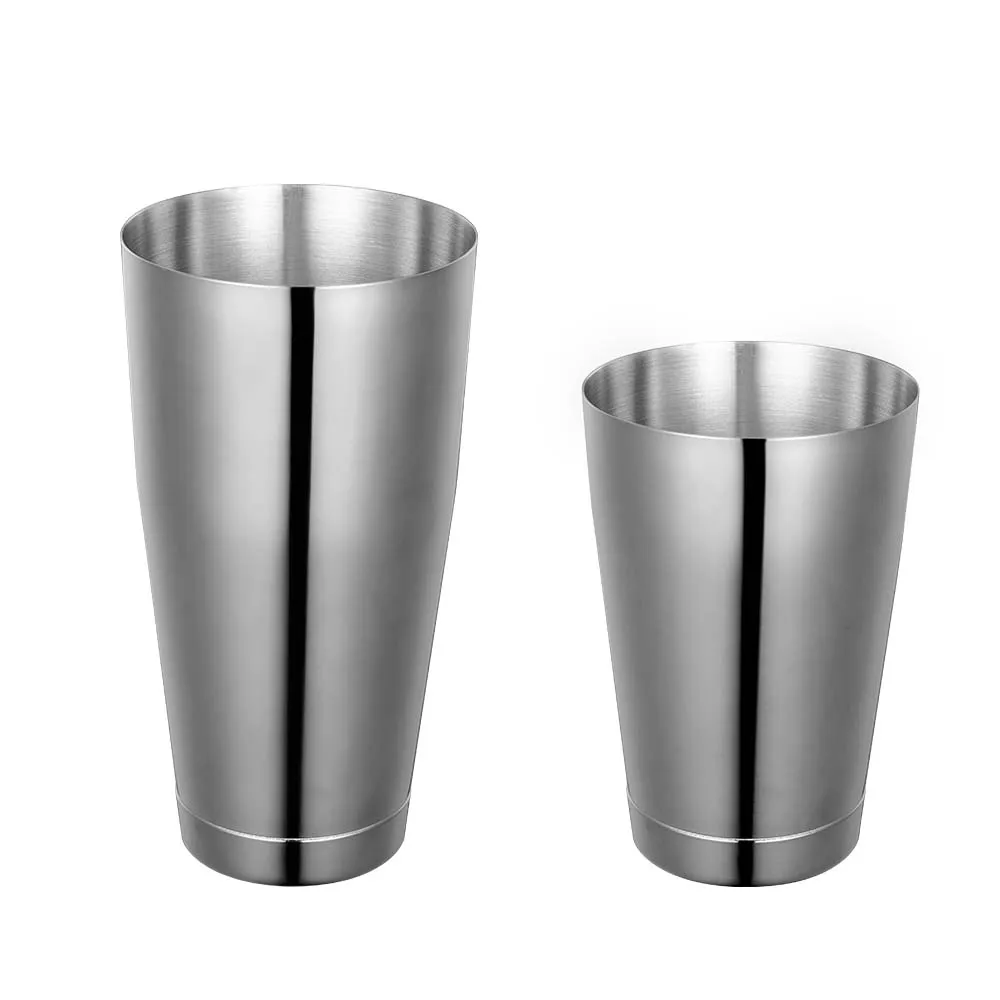 Boston Shaker Set 18 oz & 28 oz Stainless Steel Weighted Shaker Tins Martini custom cocktail shaker Bar Tools for Bartending