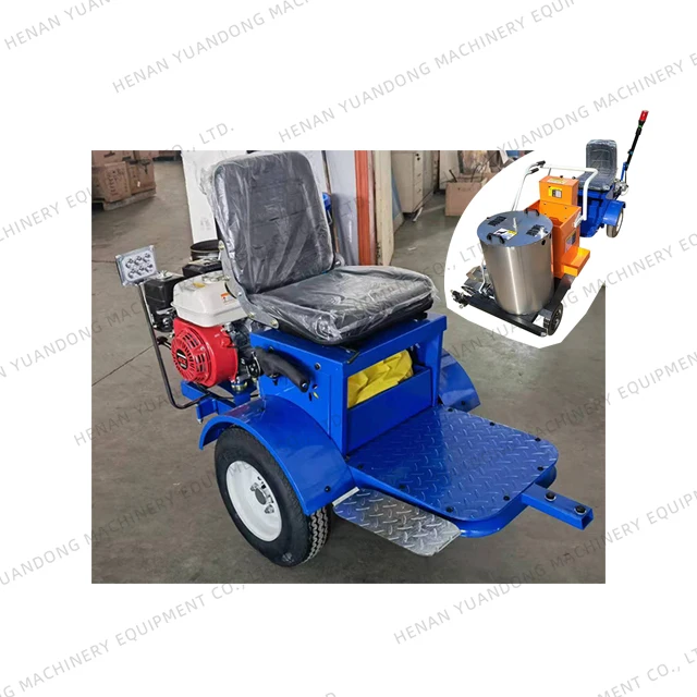 Automatic Electric Engine Power Drive Booster Vehicle For Thermoplastic Road Marking Machine With Warning Light