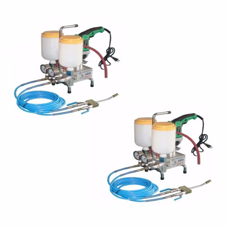 Two component drill operated polyurethane epoxy injection pump