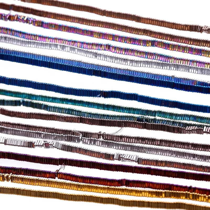 Zenper 3mm*3mm*1mm Square Shape Hematite Loose Colored Hematite Stone Wholesale