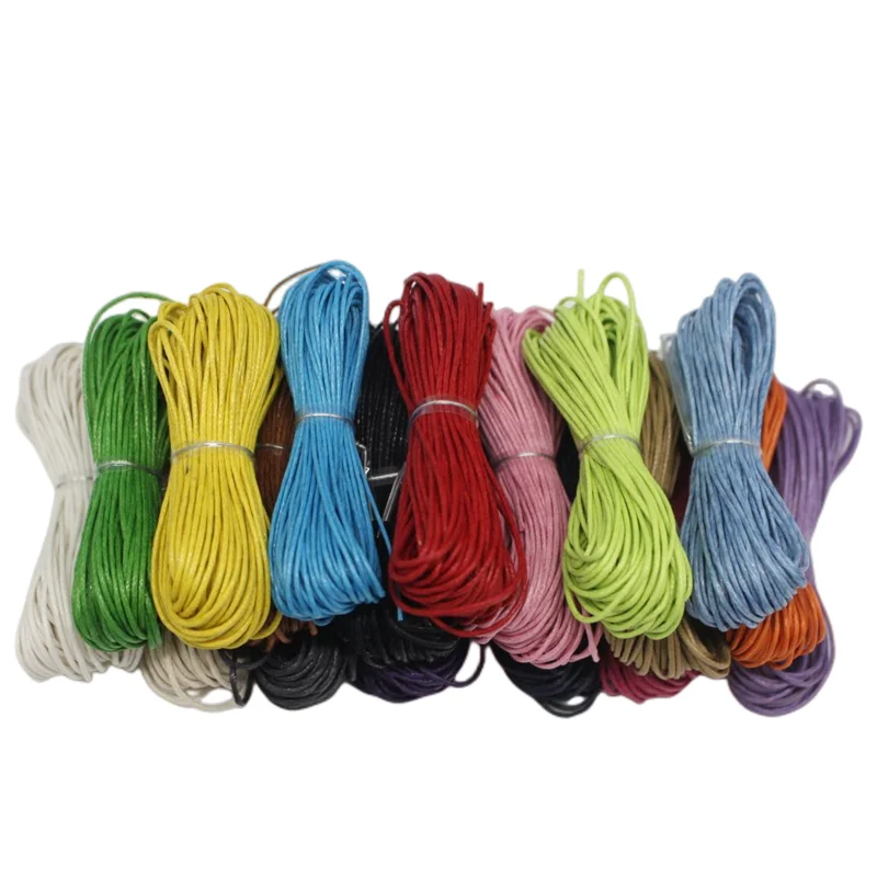 100% cotton Rope Waxed Cotton Shoelaces Round Waxed Dress Shoelaces - Boots Leather Shoes Laces