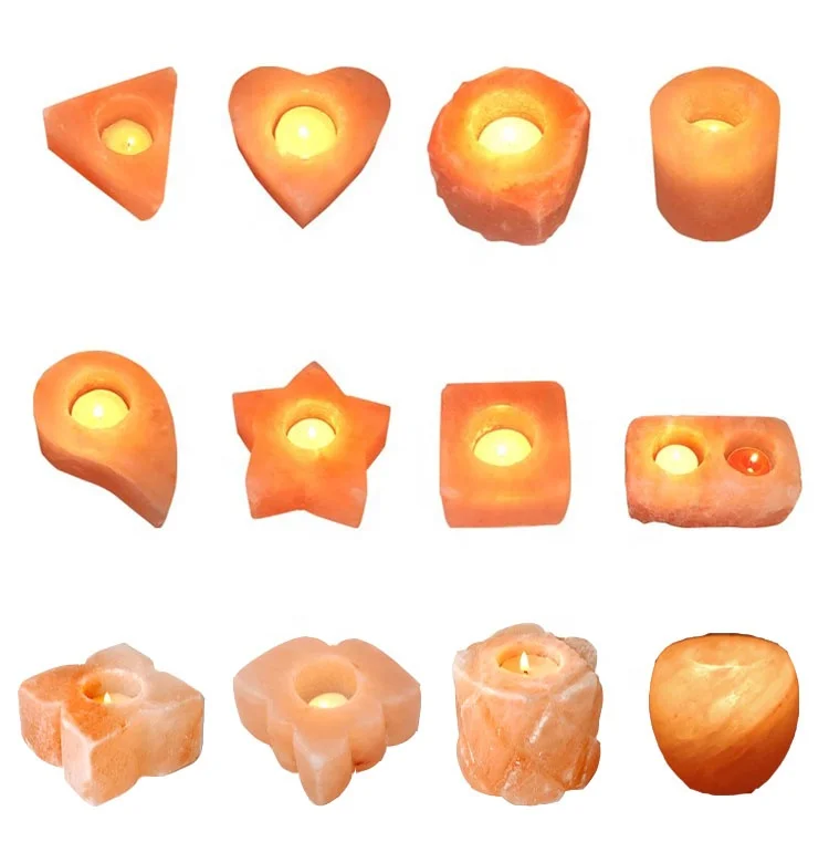 Премиум розовые гималайские подсвечники для чайных свечей романтики и любви на свадьбах