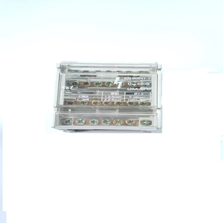 2*7 2*11 4*7 4*11  screw type terminal block junction box With Din Rail