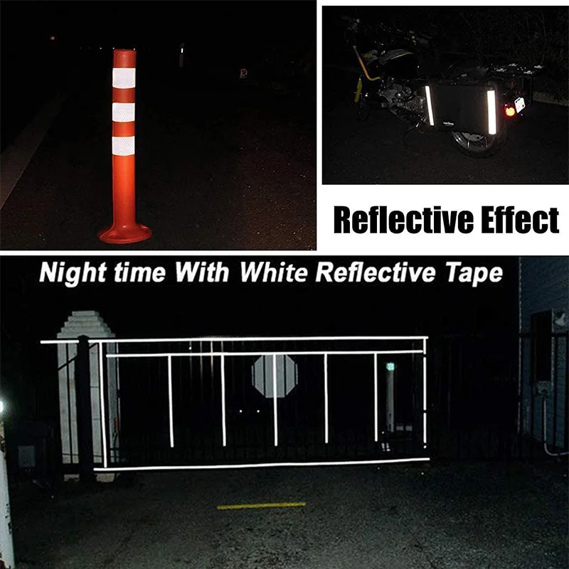Reflective Tape, Waterproof Self Adhesive DOT-C2 Reflective Conspicuity Tape Outdoor Safety Caution Reflector for Vehicles
