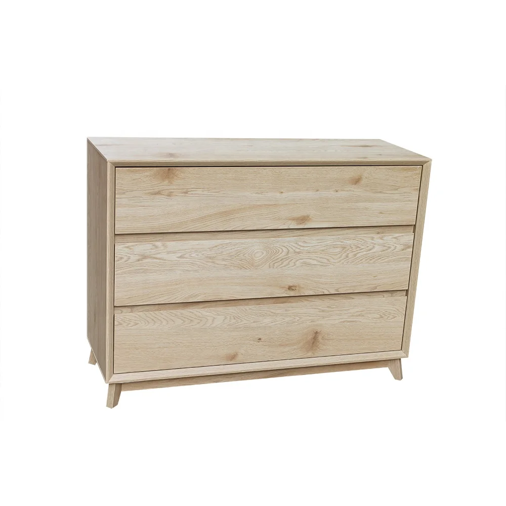 2020 new launch natural wood modern crystal 3 drawer accent chest of drawers for bedroom drawer chest furniture for living room