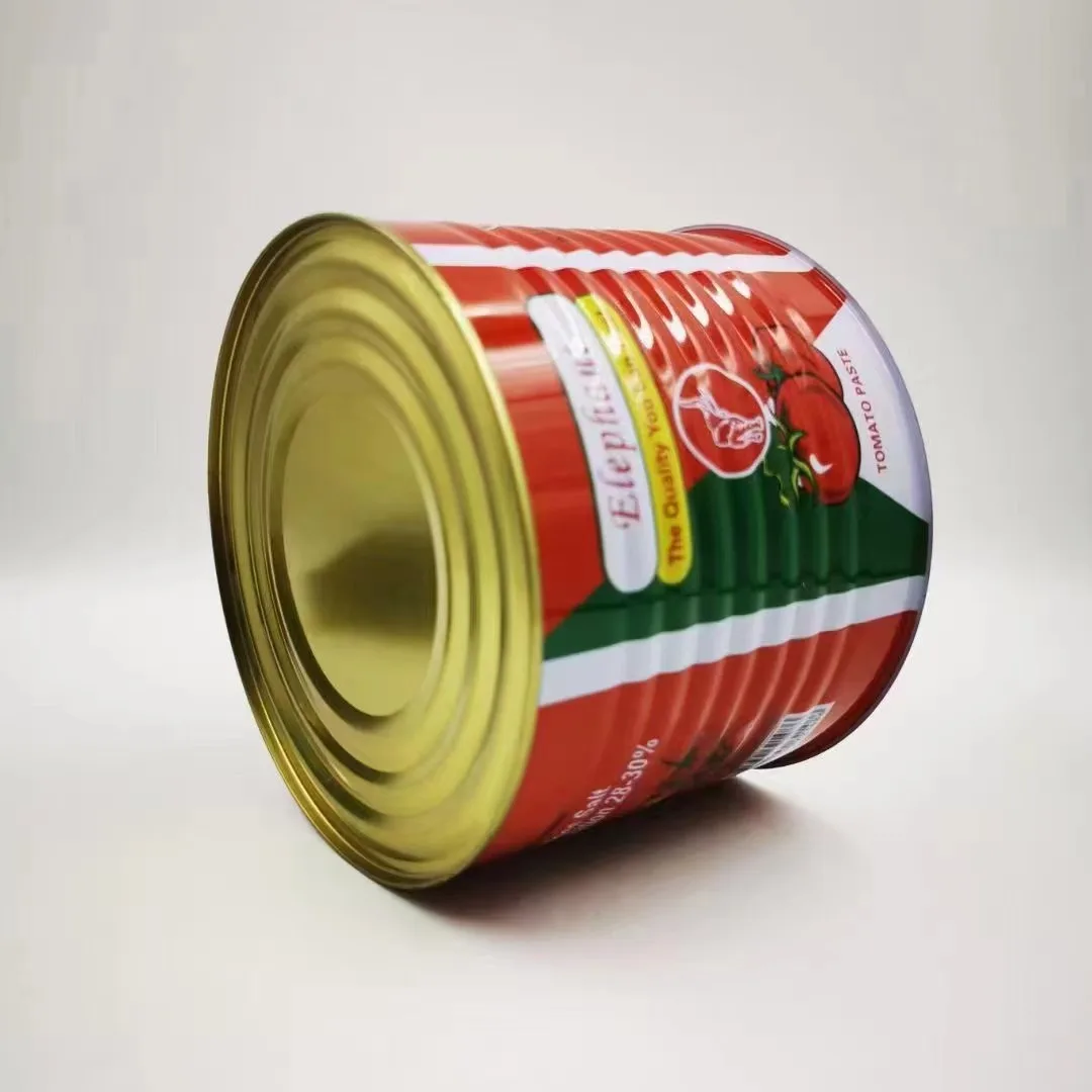 Manufacture wholesale metal round shape tin cans for tomato paste packing