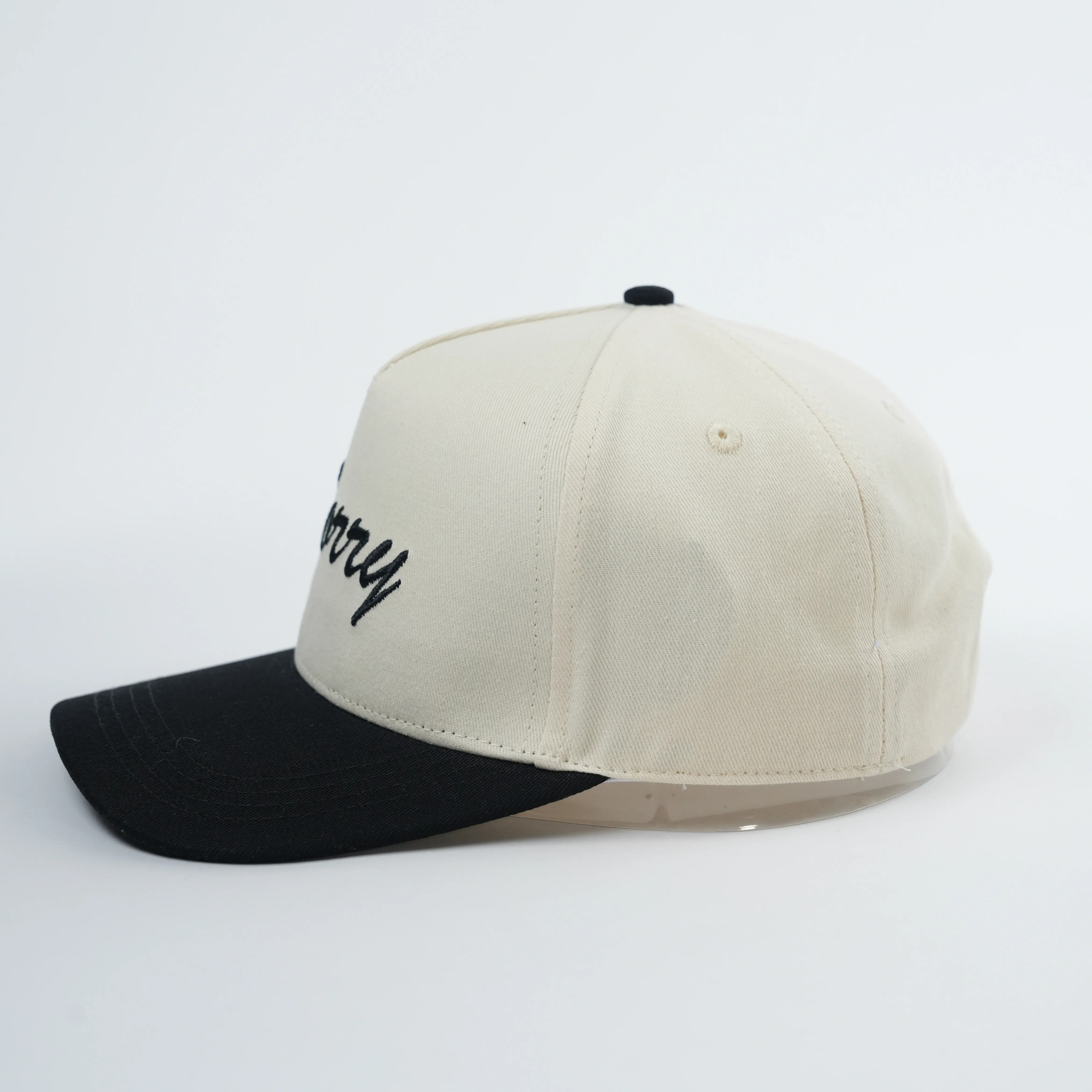 Structure Cotton Running Sports Baseball Cap gorras for Men 3D Raised Embroidery Logo Two Tone Hats