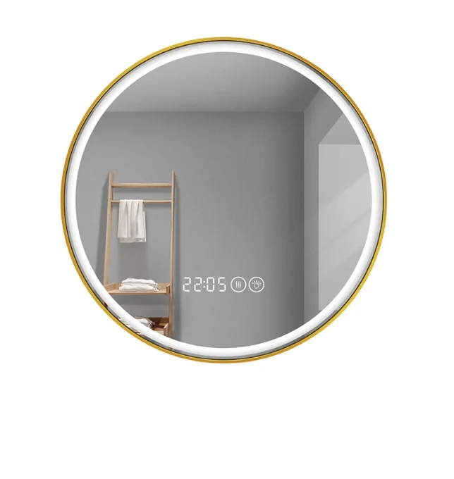 JITAI Modern Bathroom Wall Mounted Smart Led Mirror With Time Display