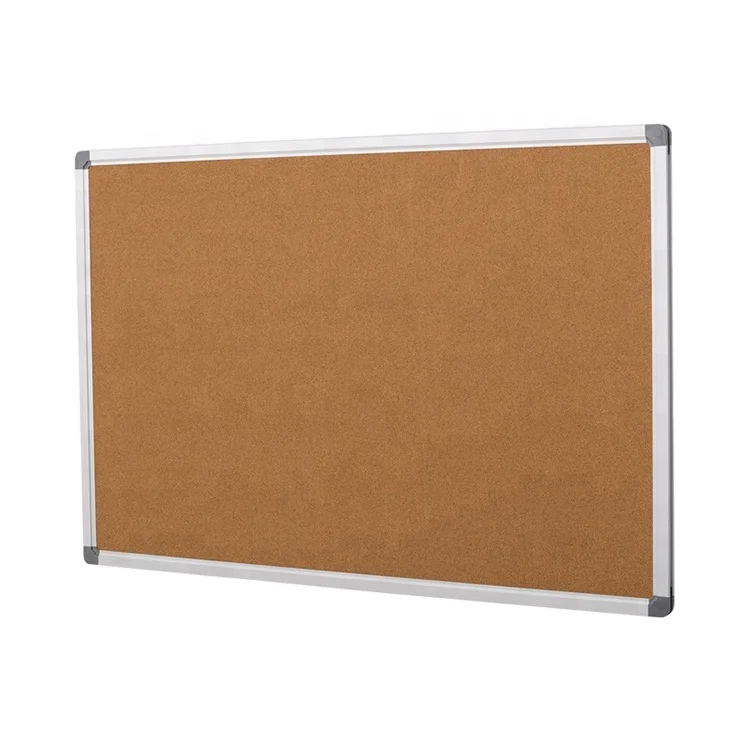 Wholesale factory bulletin board size office classroom home wall hang message cork notice board with aluminium frame