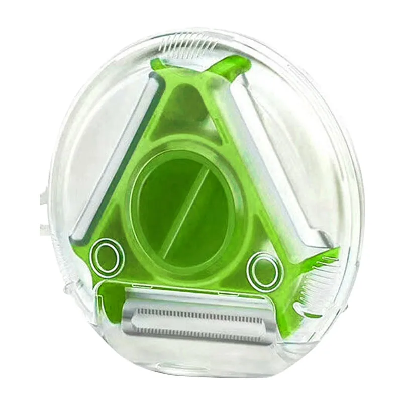 3 IN 1 Rotary Round Vegetable Fruit Peeler Tool Multi- Functional Magic Trio Fruit Peeler With Stainless Steel Blade