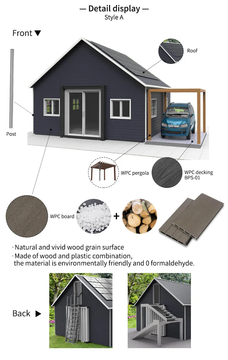 OEM Factory Total Solution For Projects Tiny Small Homes Prefab Assembly Home