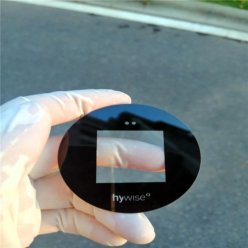 2mm 3mm Customized touch panel dimmer tempered ultra clear glass with black color silk screen printing