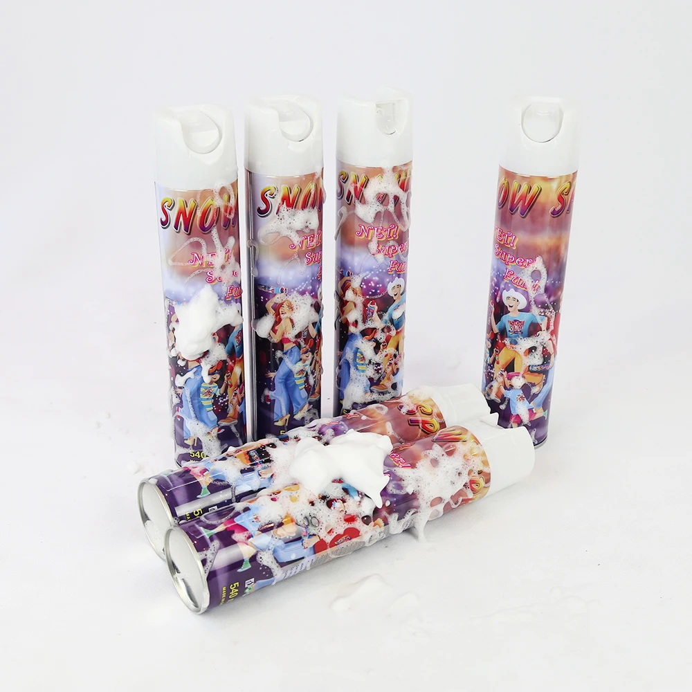 540ml 380g huge volume snow spray foam nonflammable environment protection gas artificial snow spray snow flake