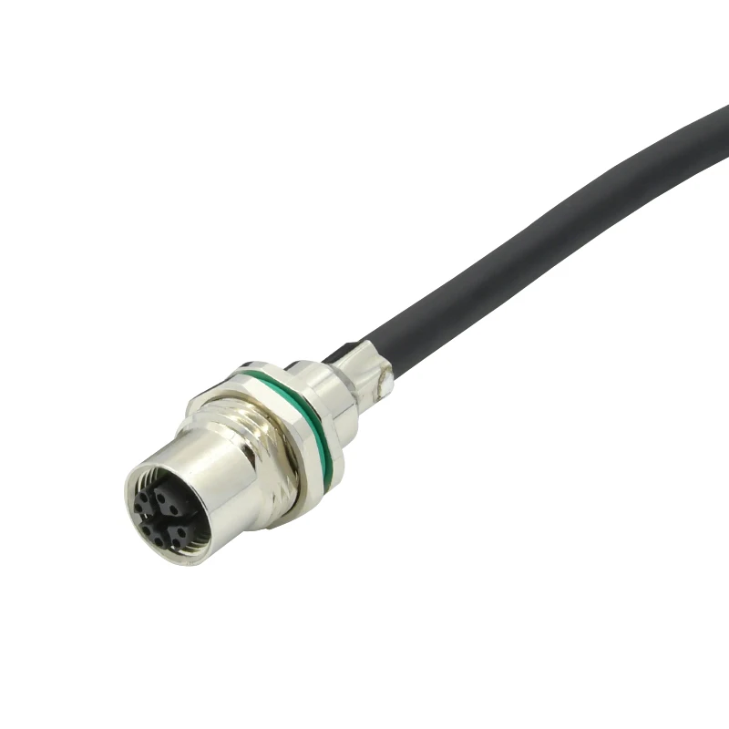 Rigoal M12 Connector RJ45 Cable Joiner M12 8-Pin X-Code Male to RJ45 connector manufacturers