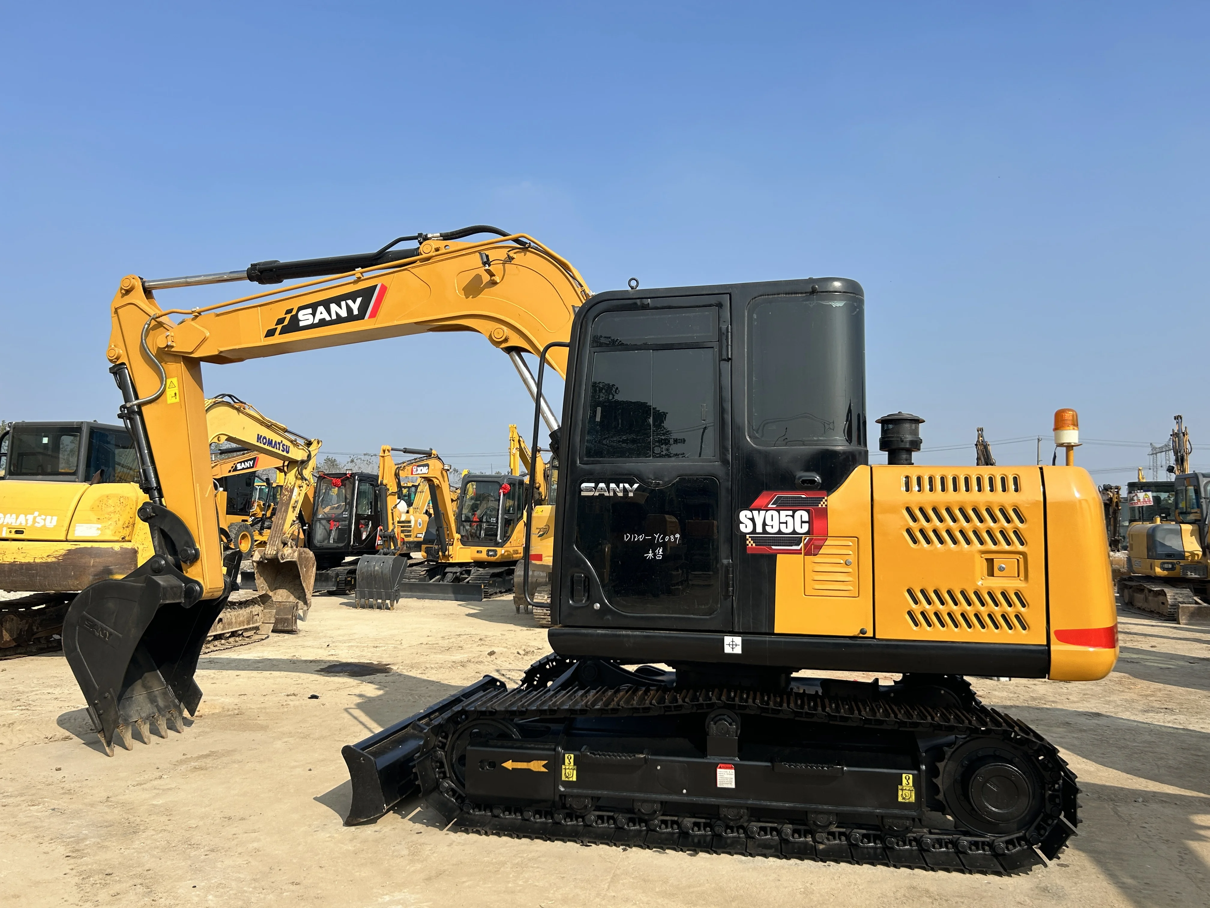 Best Used Chinese Small Hydraulic Excavator Sany SY95C 9.5T Mini Excavator Construction Digger Machinery With Good Equipment