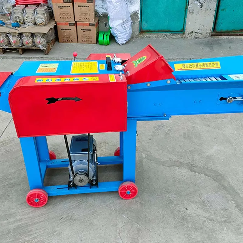 cow sheep animal feed food grass rice corn wheat straw farmer agriculture waste cutter chaff cutter machine