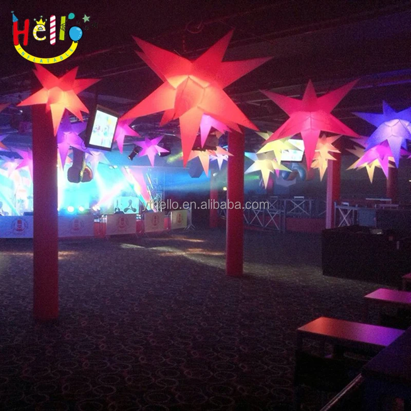 fascinating outdoor festival christmas party decorations LED lights inflatable star