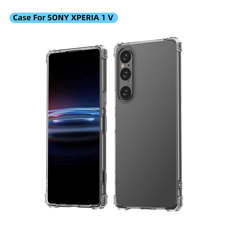 Factory price 1.5mm Transparent Grade drop proof tpu Mobile Phone Bags & Cases for Sony Xperia 1 V 2023 5 V 1 V 10 phone case