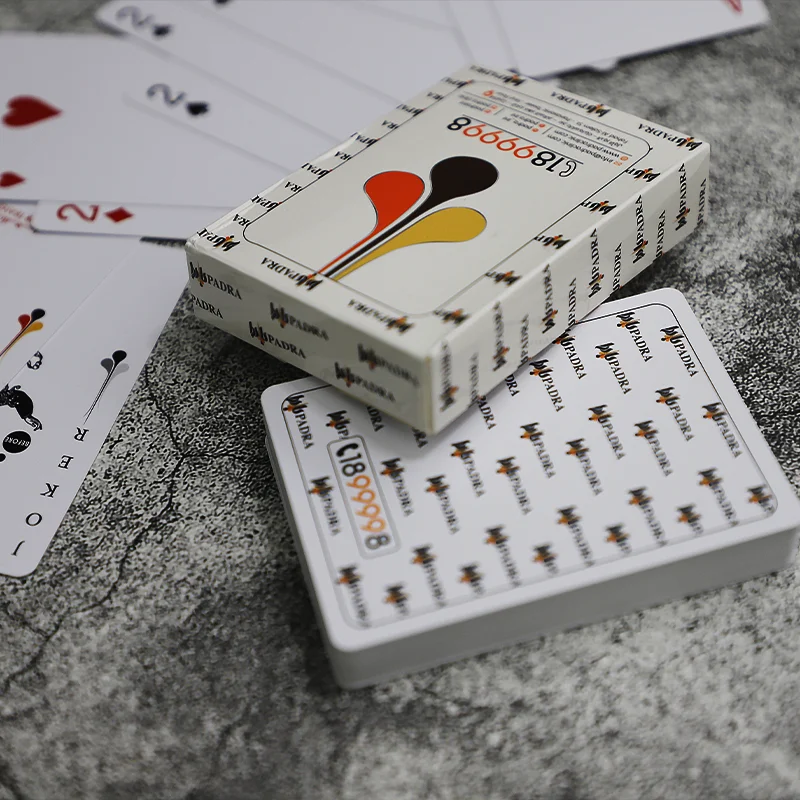 New design custom logo luxury printingpaper 310gsm German Black Core poker card with low price