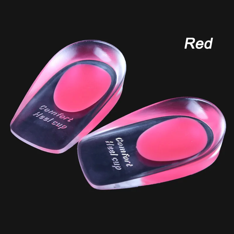 Silicone Gel Adjustable Orthotic Back of Heel Spur Cushion Inserts Shoe Pad