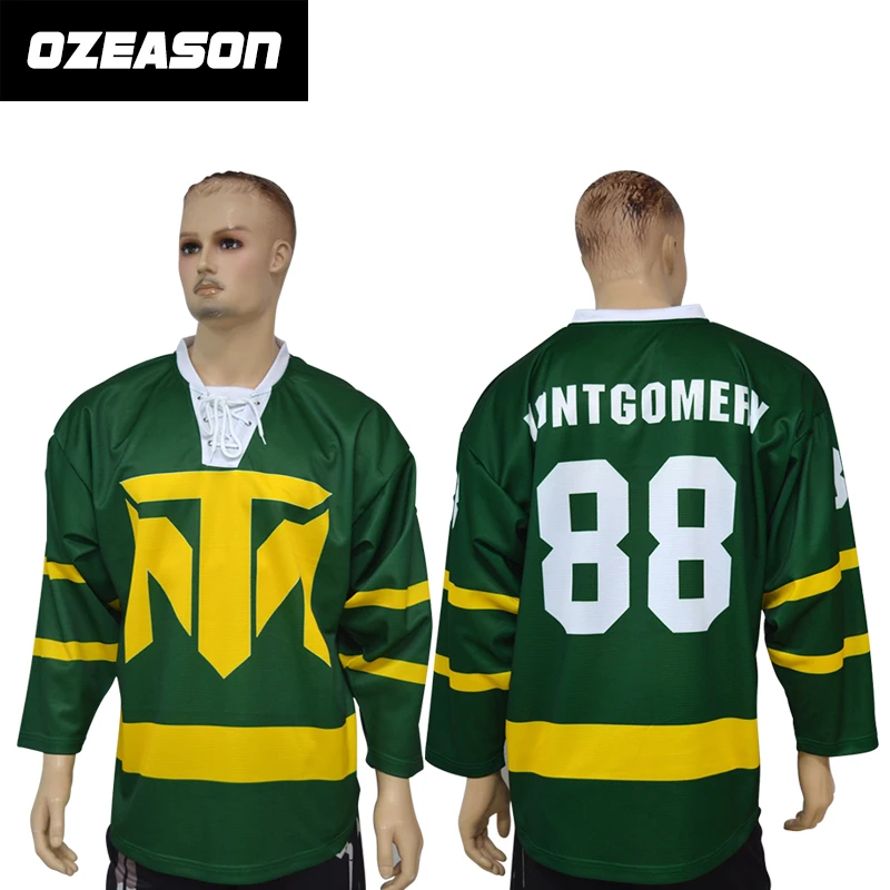 OEM design pattern funny hockey uniform personalized custom team logo embroidery hockey uniform