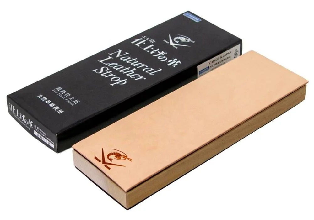 Wholesales high quality double sides leather strop with wood stand